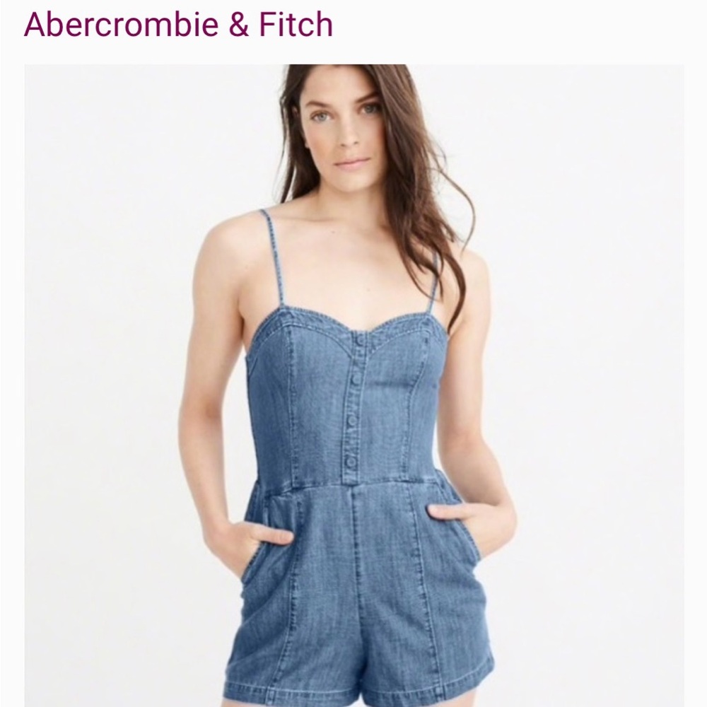 Abercrombie & Fitch Denim Romper